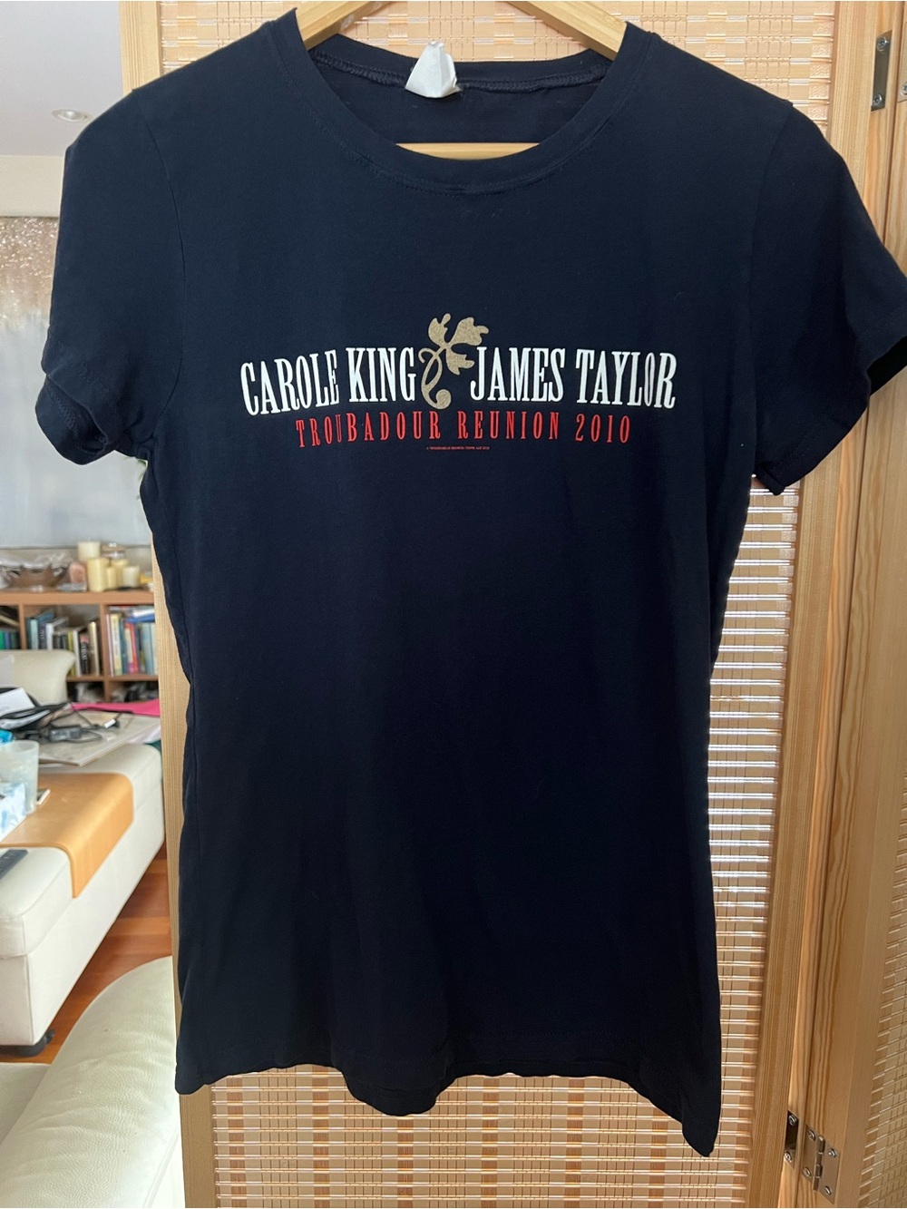 James Taylor Carole King Troubadour Reunion Tour 2010 T Shirt Excellent Women XL